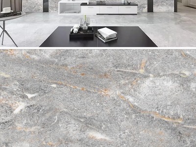 高檔石材黑白灰色大理石紋背景墻