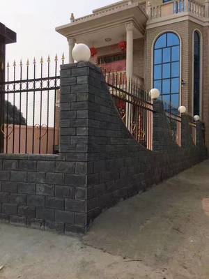 廠家供應銹色蘑菇石 別墅庭院外墻磚 凹凸面青石板蘑菇石材仿古文化石